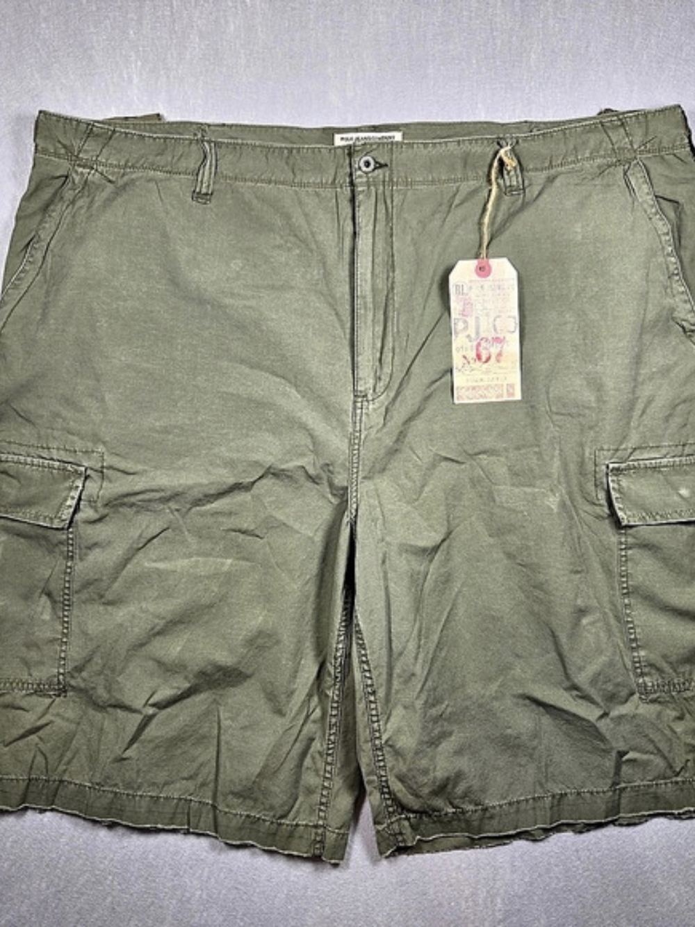 NWT Polo Jeans Company Military Surplus Cargo Shorts Cargo Shorts Green Size 50